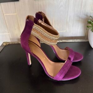 Disney Purple and Gold High Heel Sandals